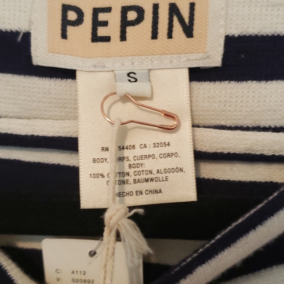 Nwt Pepin Cotton Top with fringe - Picture 3 of 4